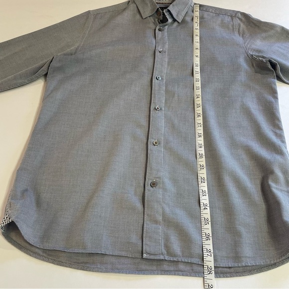 Ted Baker London Men's Button-Up Shirt Blue Size 3 (Medium) - Picture 10 of 11